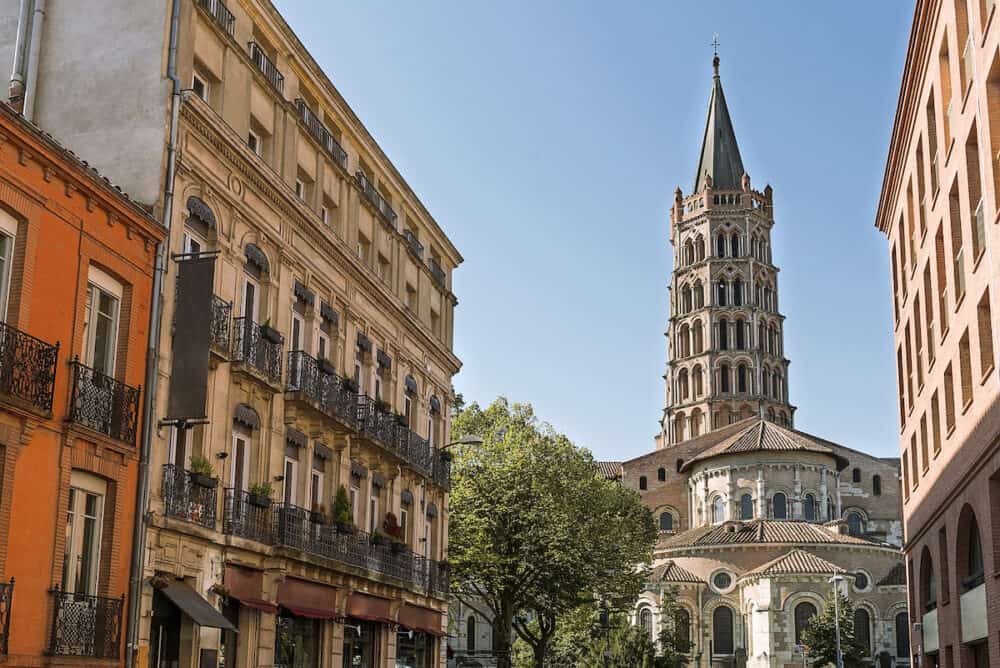 Toulouse, France. Saint Sernin church. It is a church destination of pilgrimage on the way to Santiago of Compostela