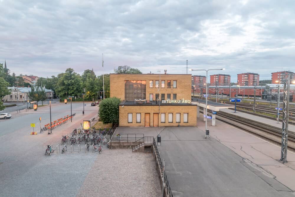 Turku, Finland - Turku Abo railway station.