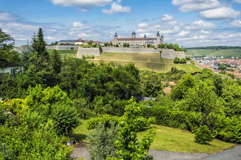 Beautiful Marienberg fortress in Wurzburg, Bavaria, Germany. Cultural heritage. Travel destination.