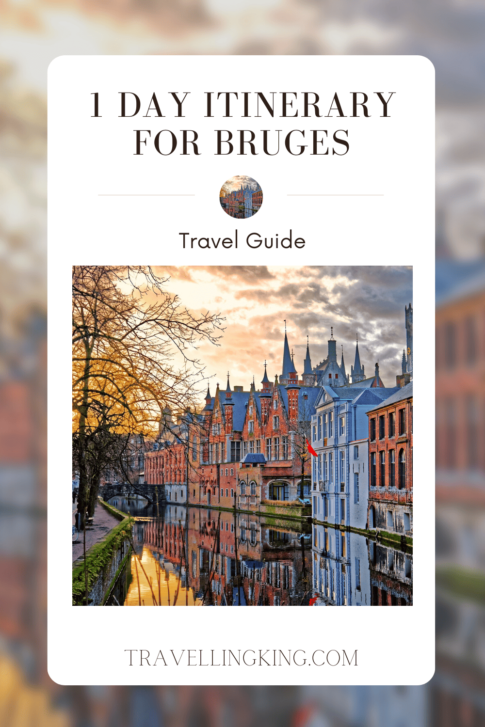 1 Day Itinerary for Bruges