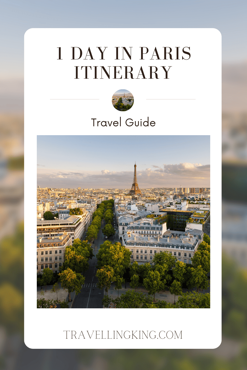 1 Day in Paris Itinerary