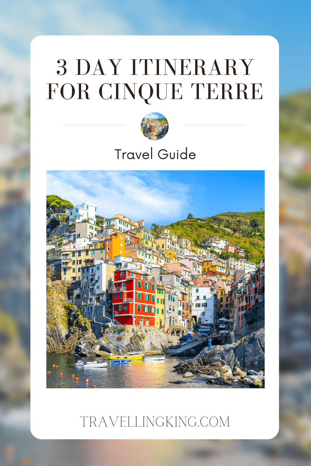 3 day Itinerary for Cinque Terre