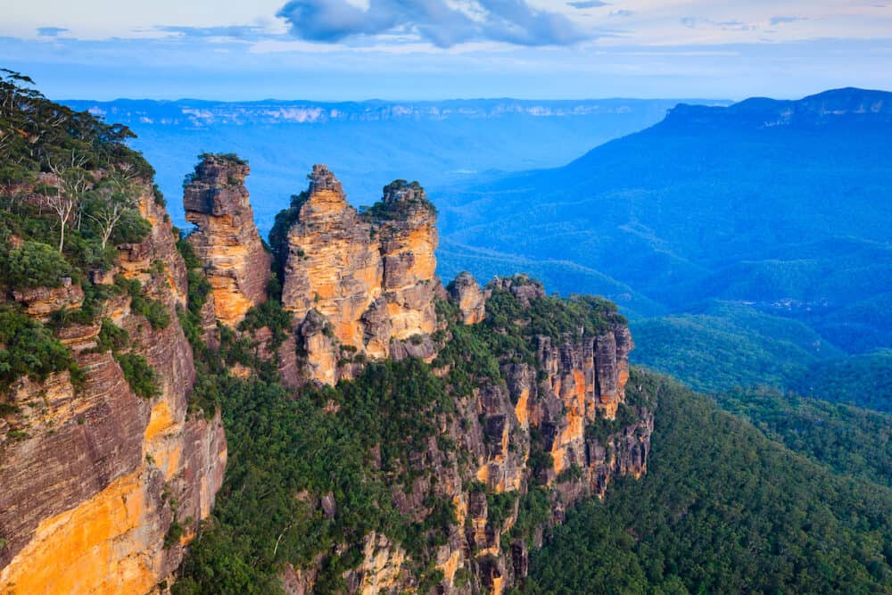 The Three Sisters From Echo Point Blue Mountains National Park NSW Australia