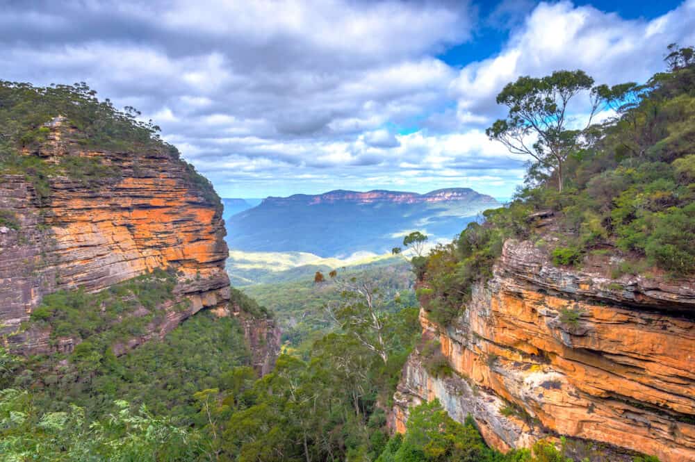 View over blue mountains national park Australia