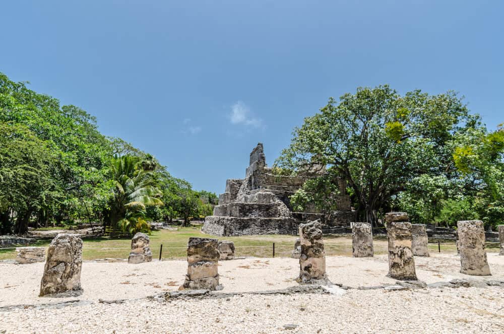 El Meco mayan ancient city, located in Cancún, Quintana Roo, México