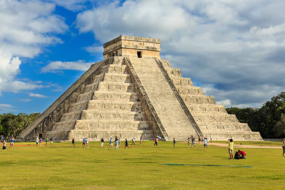 Chichen-Itza, Mexico - Pyramid of Kukulcan El Castillo in Yucatan peninsula