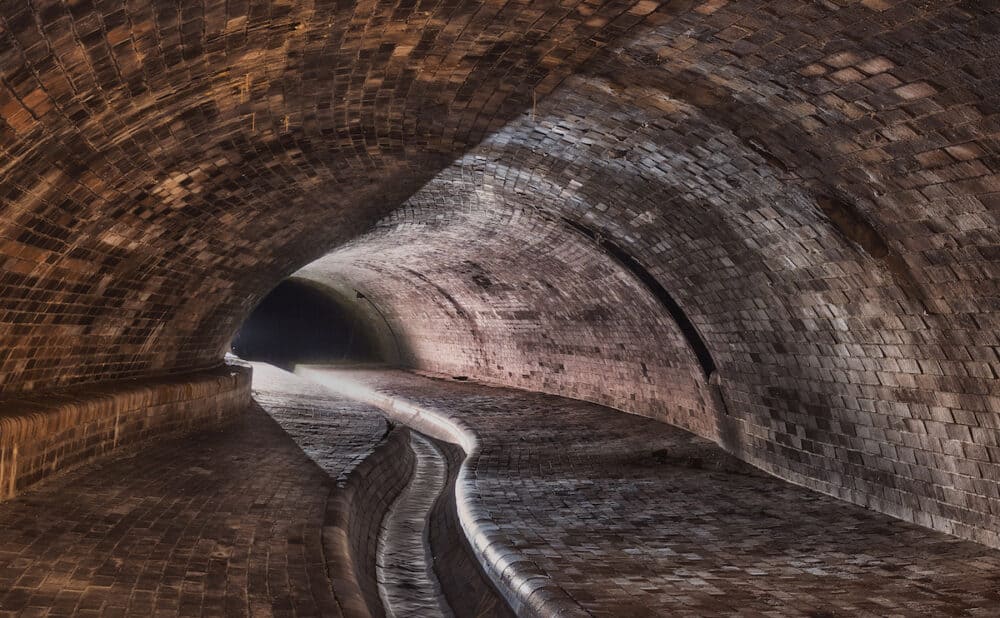 Underground drain system of canalization