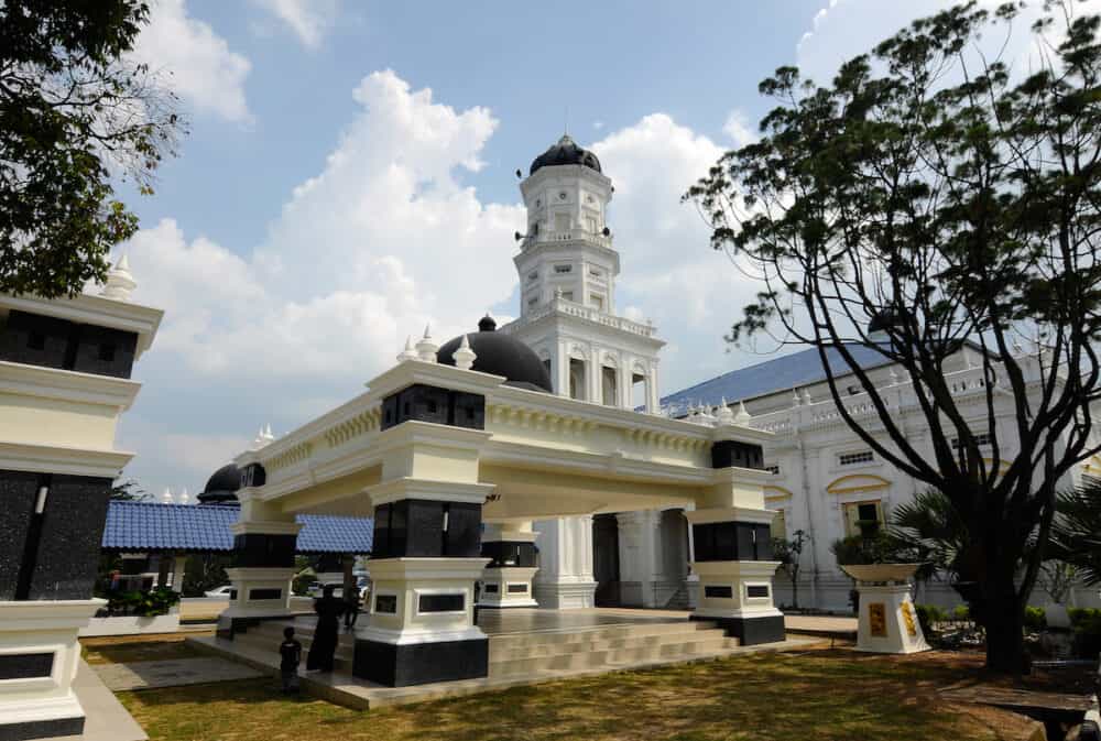 JOHOR, MALAYSIA - Sultan Abu Bakar State Mosque is the state mosque of Johor, Malaysia. The mosque was constructed between 1892 and 1900, under the direction of Sultan Abu Bakar.