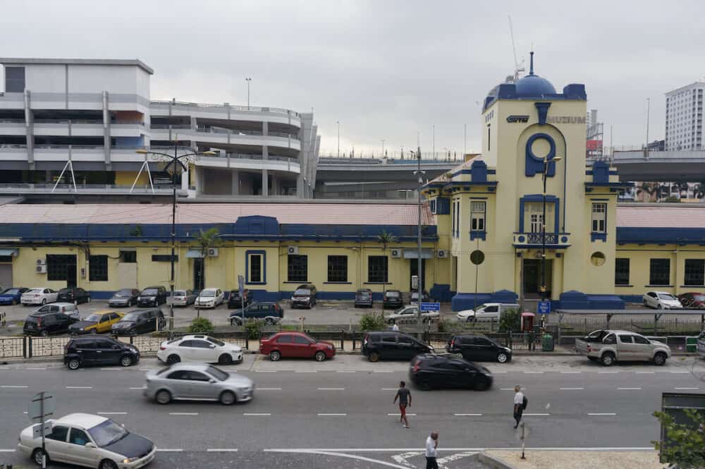 JOHOR - View of Johor Bahru old train station during hazy day on Ocktober 8 2015 in Johor Bahru Malaysia. This station become as museum after Johoh Bahru Sentral 