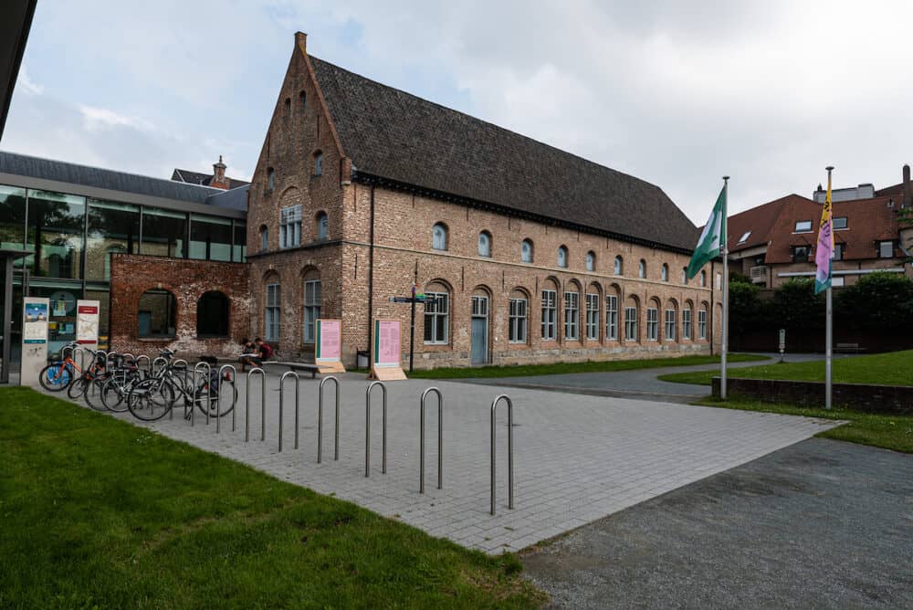 Kortrijk, West Flanders Region - Belgium -The historical 1302 exposition site and abbey