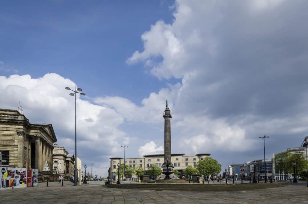 LIVERPOOL UK- Wellington's Column (or Waterloo Memorial) in Liverpool UK
