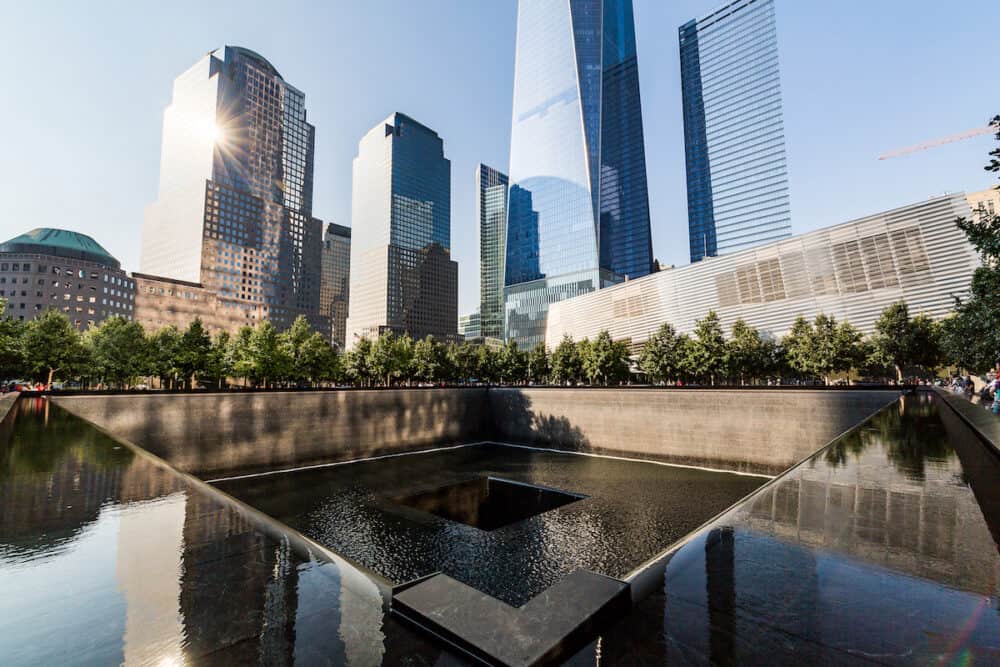 NEW YORK - Views of the Ground Zero in Manhattan Downtown New York. The Ground Zero is a symbol for the terrorist attacks on September 11 2001.