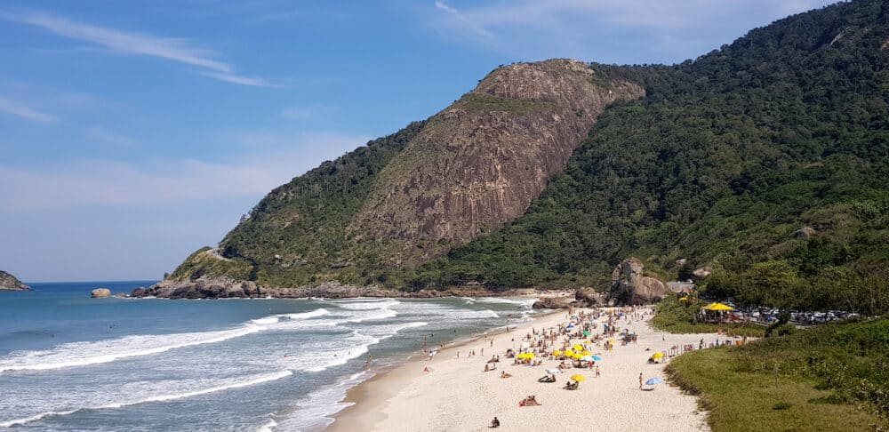 Tropical beach in Rio de Janeiro, Brasil