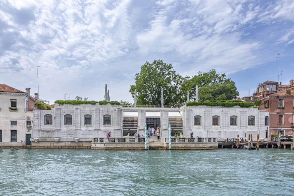 Venice, Italy - Peggy Guggenheim Collection Modern Art Museum at The Grand Canal in Venice.