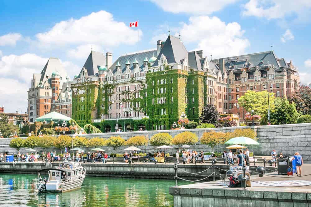 Beautiful view of Inner Harbour of Victoria B.C. Canada