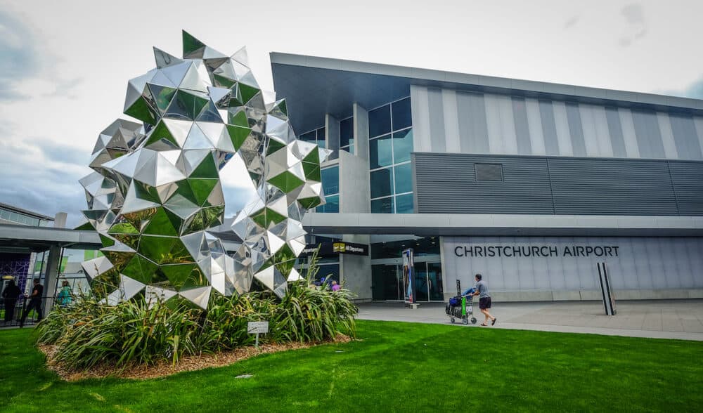 Christchurch, New Zealand - View of international airport in Christchurch, New Zealand.