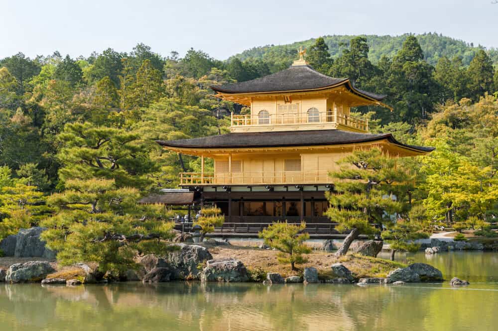 Kinkaku-ji or the Golden Pavilion located at Rokuon-ji temple in Kyoto Japan