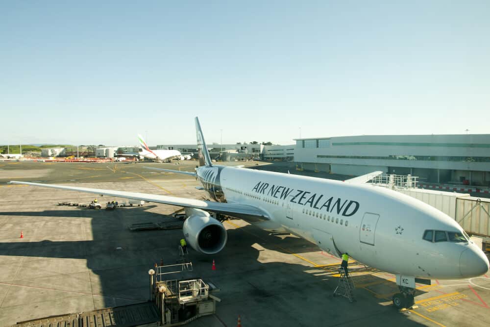 Commercial Air New Zealand airplane grounded 