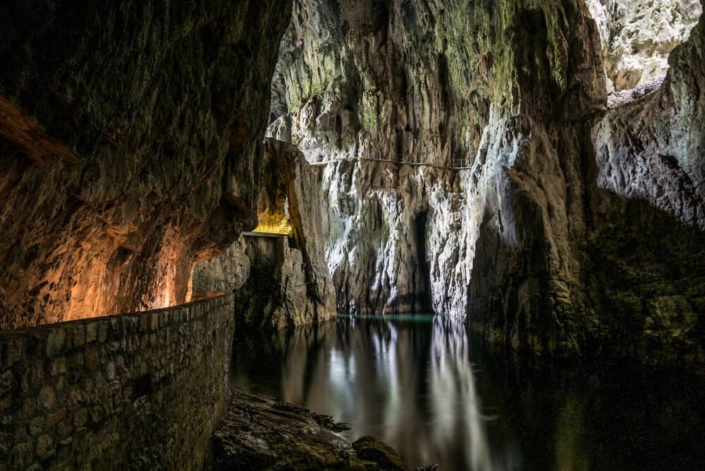 Beautiful Skocjan Caves Natural Heritage Site in Slovenia