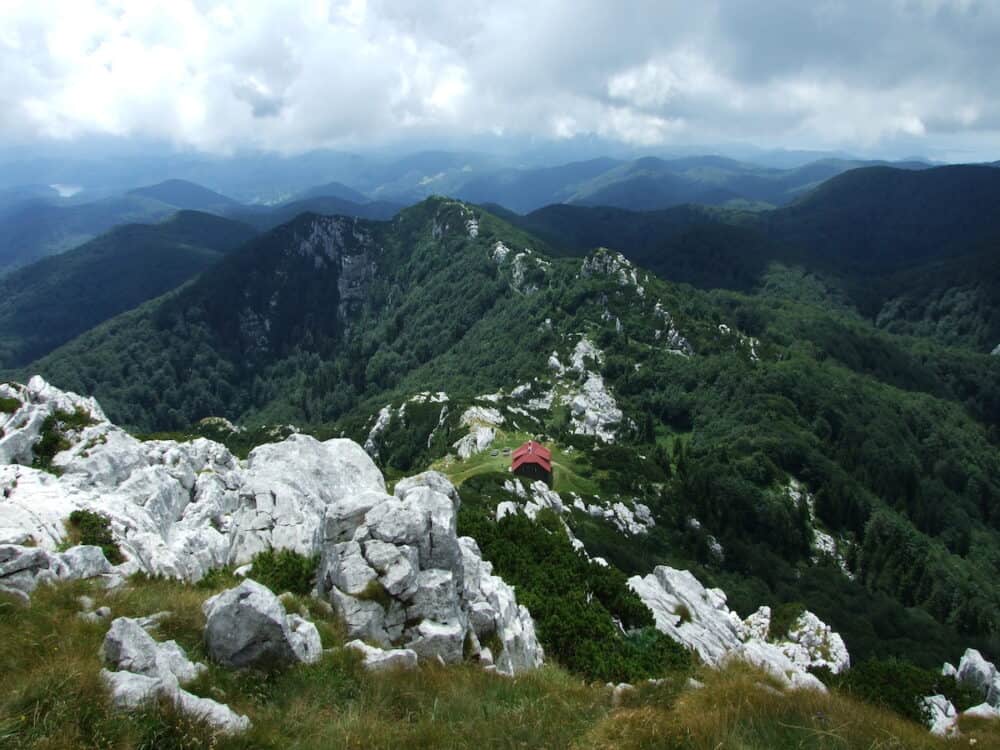 Panorama from Risnjak National Park in the Republic of Croatia