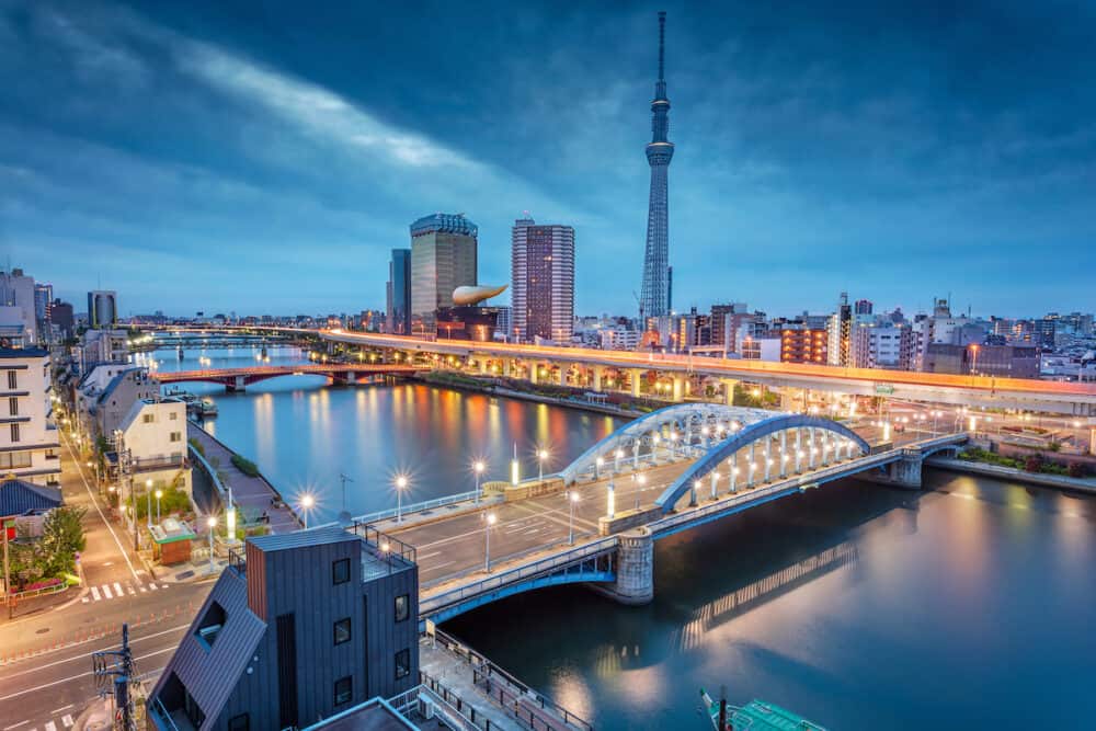Tokyo, Japan. Cityscape image of Tokyo skyline during twilight in Japan.