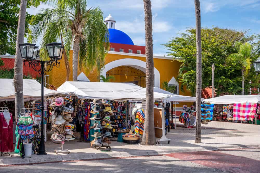 Tulum, Mexico -  View of the market at the Bahia Principe Hacienda Dona Isabel in the Riviera Maya.