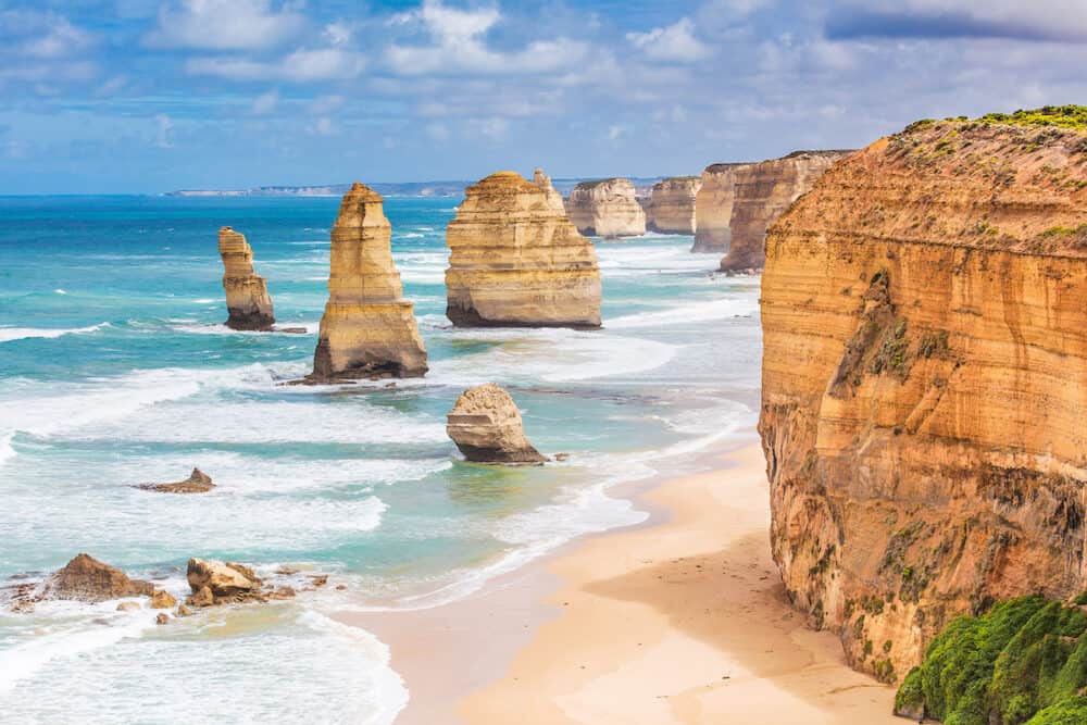 Twelve Apostles rock formations Great Ocean Road Victoria Australia