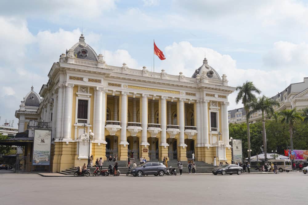 Hanoi Opera House. Sumptuous 1911 theater that hosts classical music concerts, dance performances and opera.