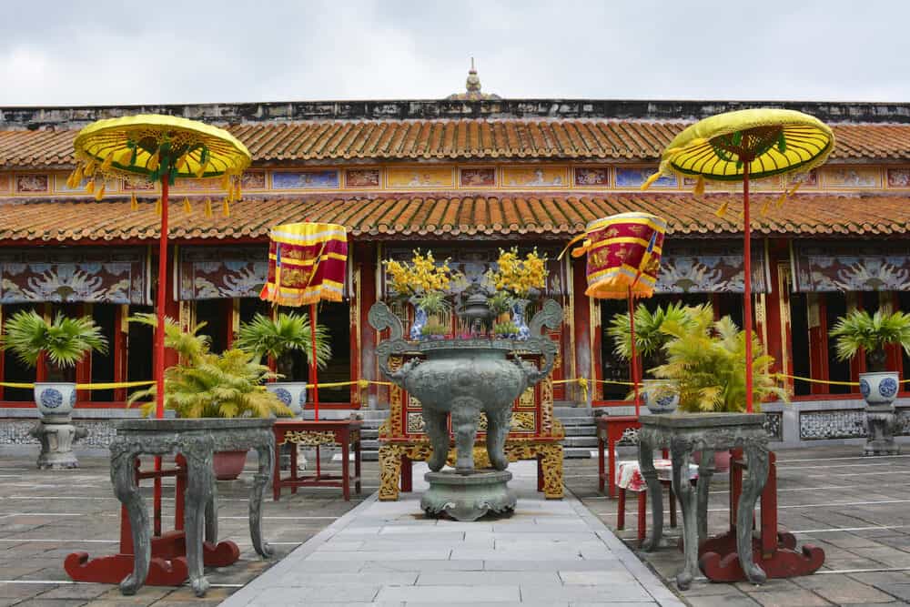 The To Mieu Temple in the Imperial City, Hue, Vietnam