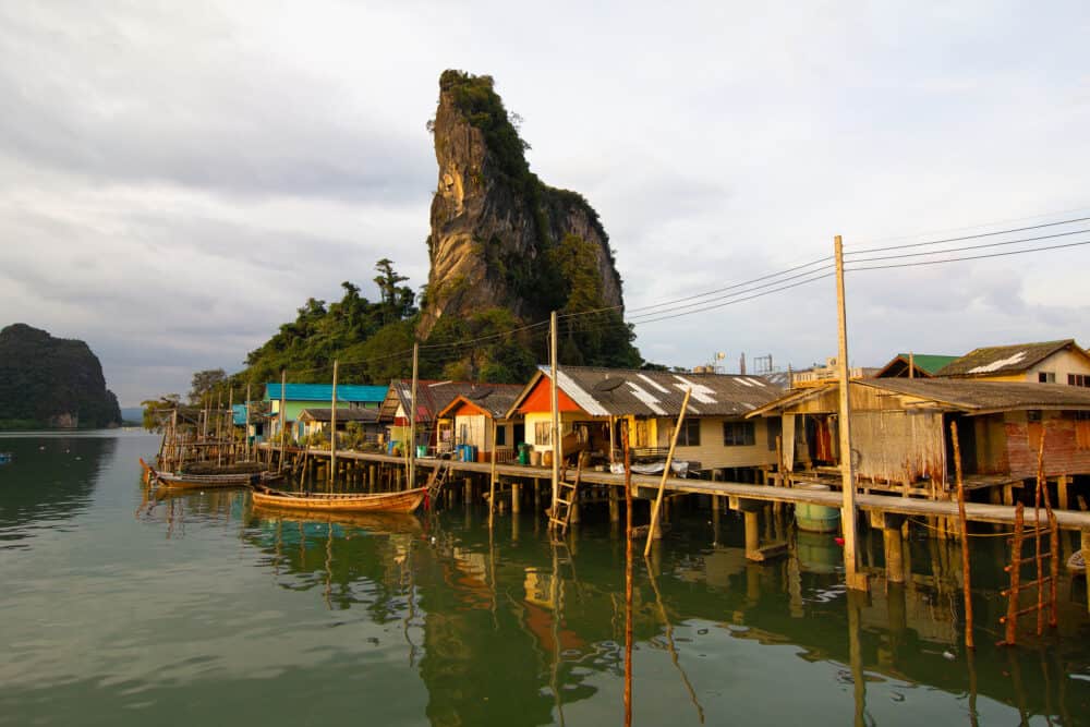Koh Panyee fisherman village on the water of Phang Nga Bay, Thailand