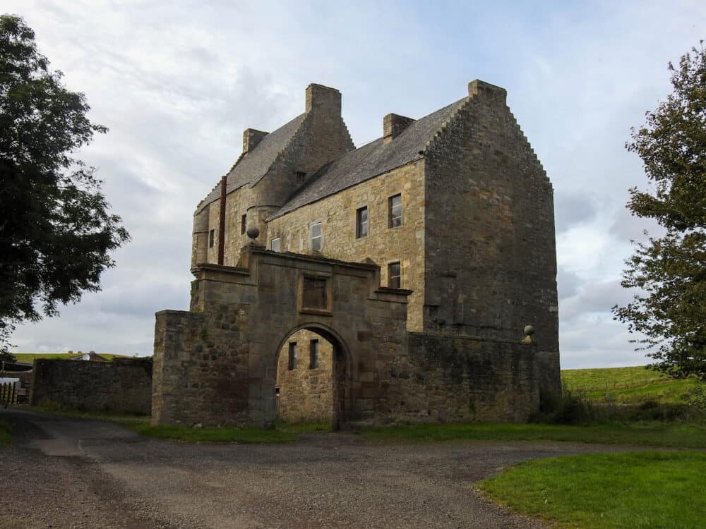 15th century Midhope castle, also know as Lallybroch