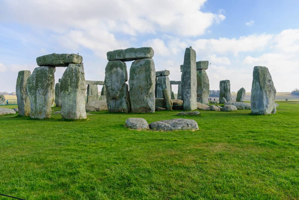 Stonehenge, UK -  View of the Stonehenge prehistoric site, in Wiltshire, England, United Kingdom