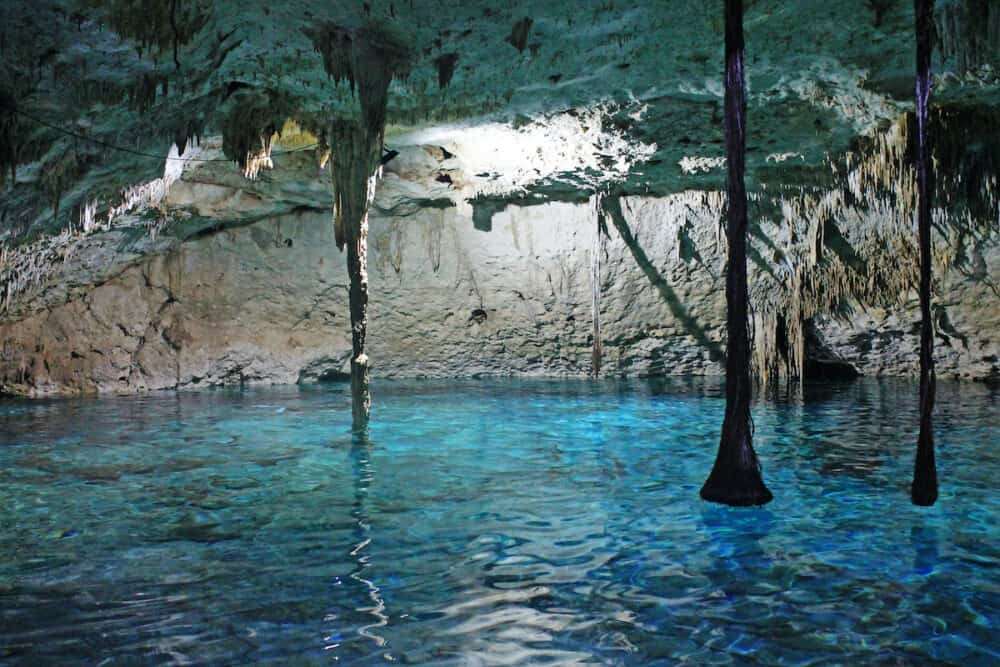 Taak-Bi-Ha Cenote, Mexico.nA cenote is a natural pit. The term is specifically associated with the Yucatan Peninsula of Mexico, where cenotes were commonly used for water supplies by the ancient Mayas.