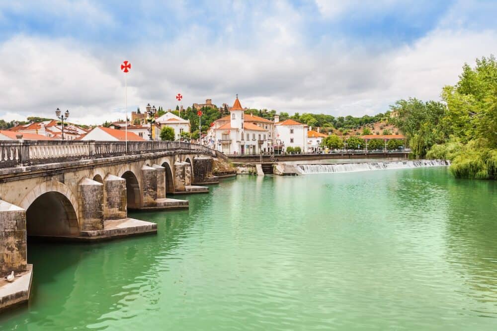 Tomar city center Santarem District in Portugal