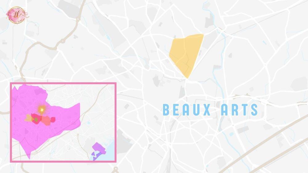 Map of Beaux Arts