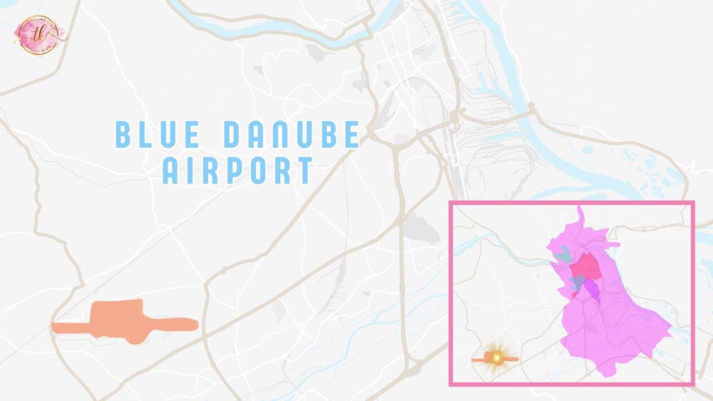 Map of Blue Danube Airport