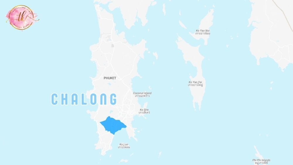 Phuket map highlighting Chalong