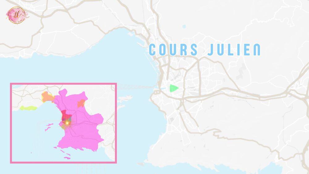 Map of Cours Julien