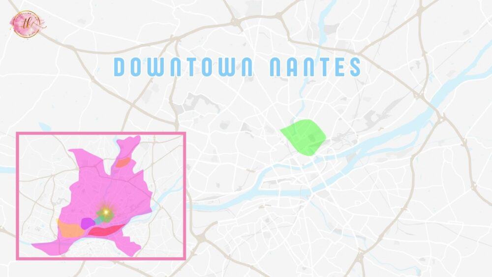 Map of Downtown Nantes