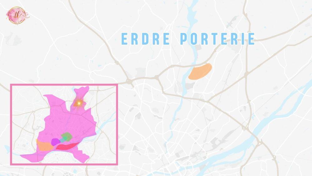 Map of Erdre Porterie