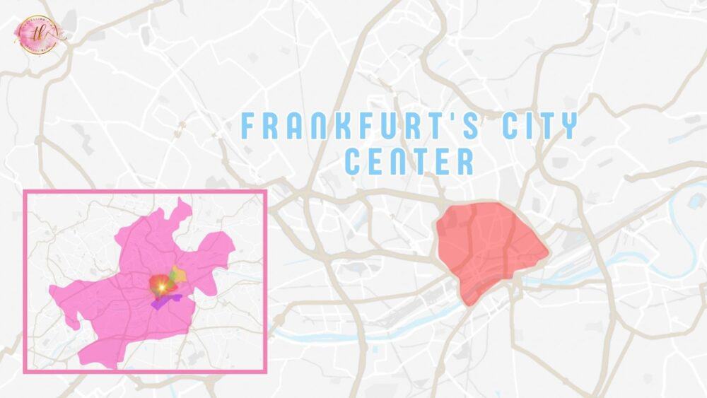 Map of Frankfurt city center