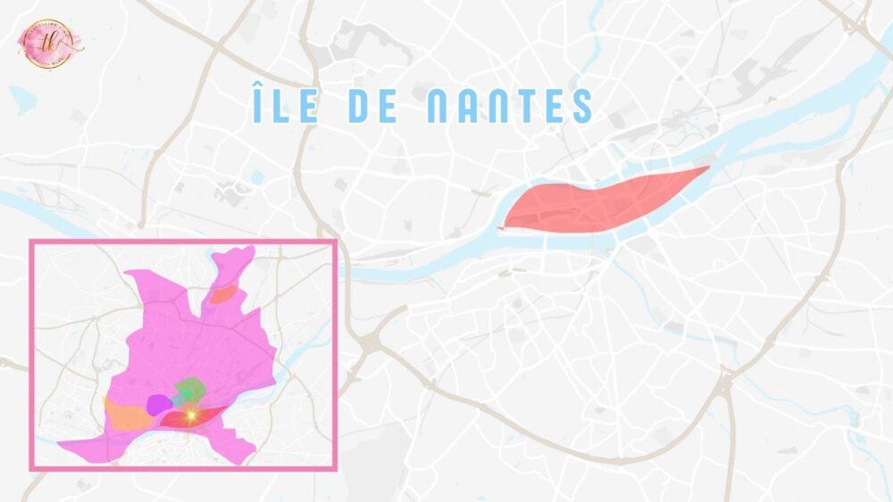 Map of Île de Nantes