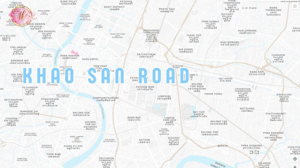 Khao San Road Bangkok Map