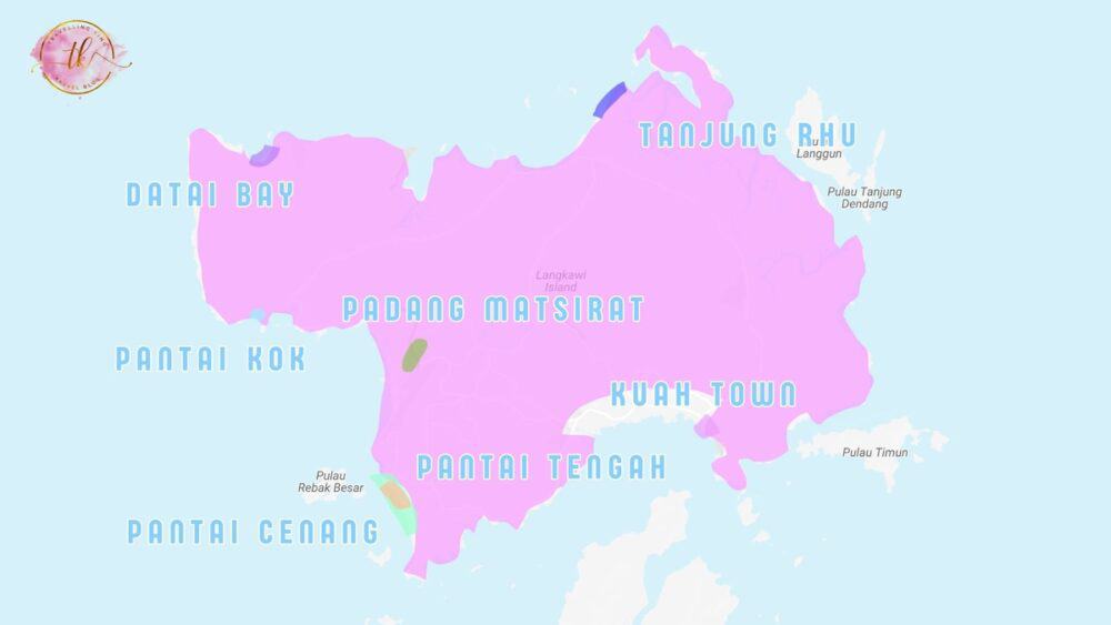 Map of Langkawi 