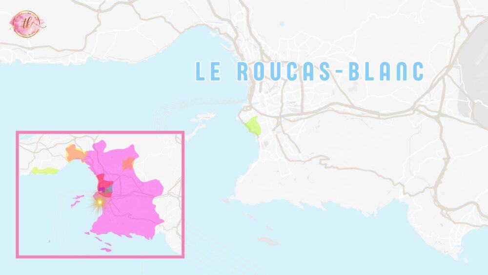 Map of Roucas-Blanc