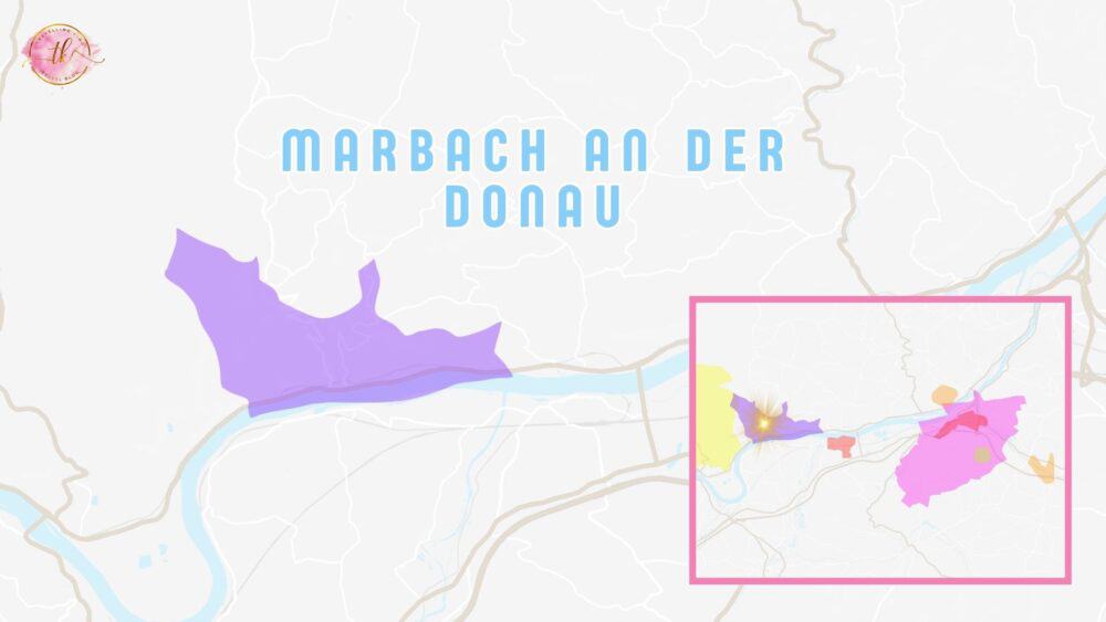 Map of Marbach an der donau