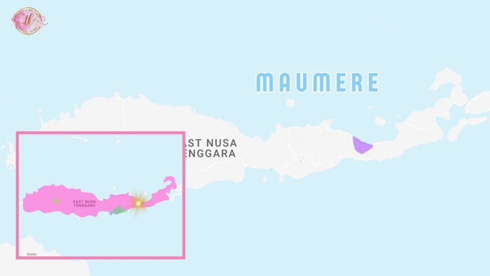 Map of Maumere