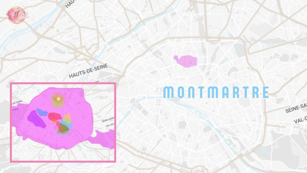 Map of  Montmartre (18th Arr)