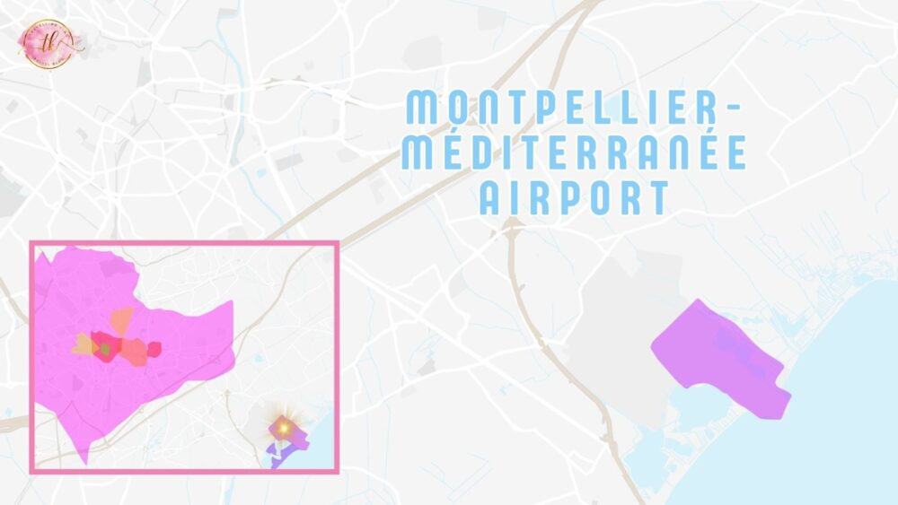 Map of Montpellier Airport
