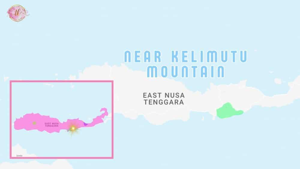 Map of Near Kelimutu Mountain